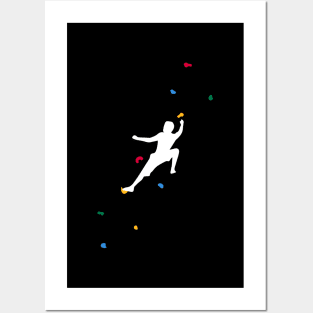 Rock climber - (masculine variant) Posters and Art